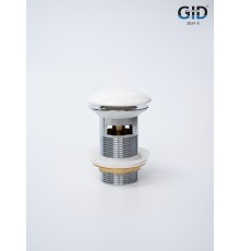 Донный клапан Gid с переливом Wh100-1 71102K белый 7x7x10
