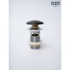 Донный клапан Gid  с переливом Blm100-1 74407K черный матовый 7x7x10