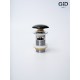 Донный клапан Gid  с переливом Bl100-1 72202K черный глянцевый 7x7x10