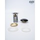 Донный клапан Gid  с переливом Bl100-1 72202K черный глянцевый 7x7x10