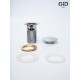 Донный клапан Gid  с переливом Ch100-1 73303K хром 7x7x10