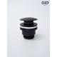 Донный клапан Gid универсальный G-59BM 76605K черный матовый 7x7x10