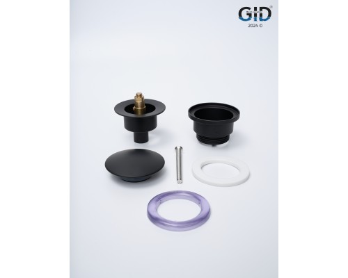Донный клапан Gid универсальный G-59BM 76605K черный матовый 7x7x10