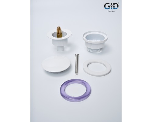 Донный клапан Gid универсальный G-60W 76606K белый 7x7x10