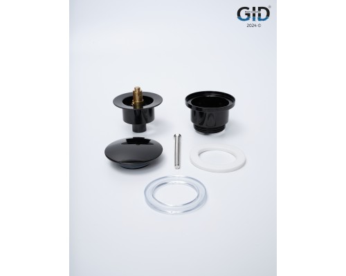 Донный клапан Gid универсальный G-58BL 76604K черный глянцевый 7.5x7x3.5