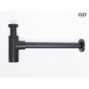 Сифон для раковины Gid G-74BL  75503S черный матовый
