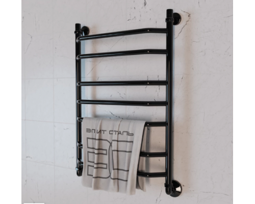 Полотенцесушитель водяной Элит Сталь Trapezoid T.W7050BL.M черно-матовый 700x500