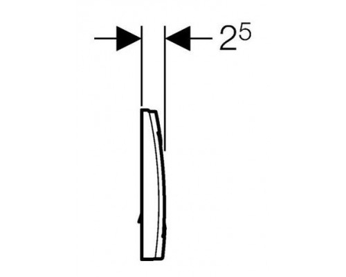 Кнопка смыва Geberit Delta 40 115.130.21.1 хром