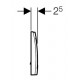 Кнопка смыва Geberit Delta 40 115.130.21.1 хром
