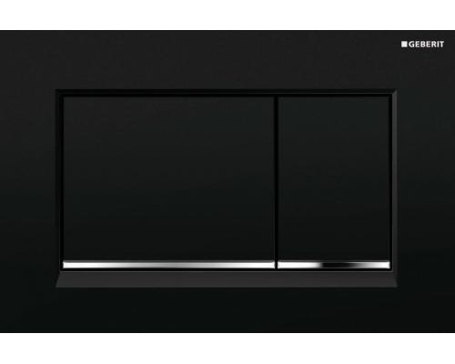 Смывная клавиша Geberit Sigma 30 115.883.KM.1 черный, хром глянец