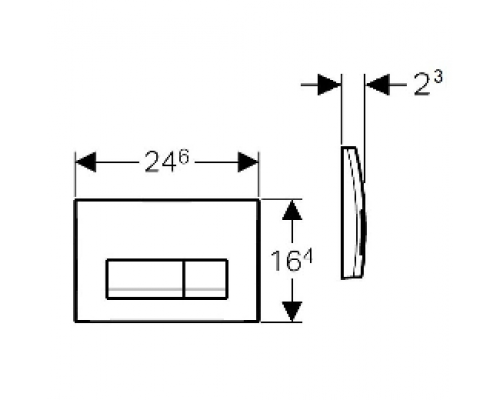 Кнопка смыва Geberit Delta 50 115.119.14.1, черный, матовый Кнопка смыва Geberit Delta 50 115.119.14.1, черный, матовый