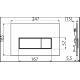 Кнопка смыва для унитаза AlcaPlast Thin THIN M572 пластик, цвет матовый хром