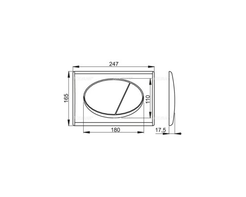 Alcaplast Кнопка управления AlcaPlast белый глянцевый M70