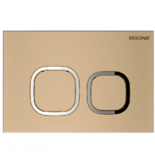 Кнопка смыва для унитаза Grossman Cosmo 700.K31.02.310.310 АБС-пластик, цвет матовое золото