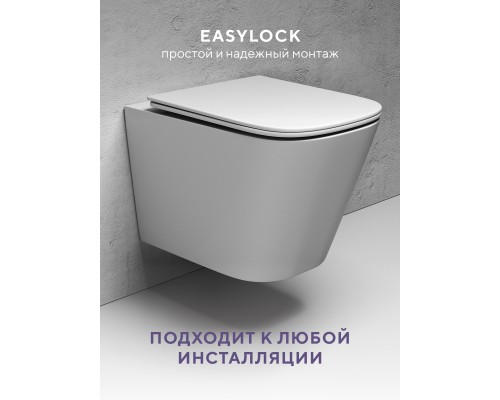 Подвесной унитаз Abelsberg Object TornadoFlush OBC80901WH, белый глянец