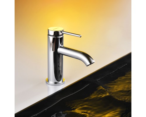 Смеситель д/раковины Abelsberg Fluida ERF22001CH, глянцевый хром