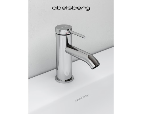 Смеситель д/раковины Abelsberg Fluida ERF22001CH, глянцевый хром