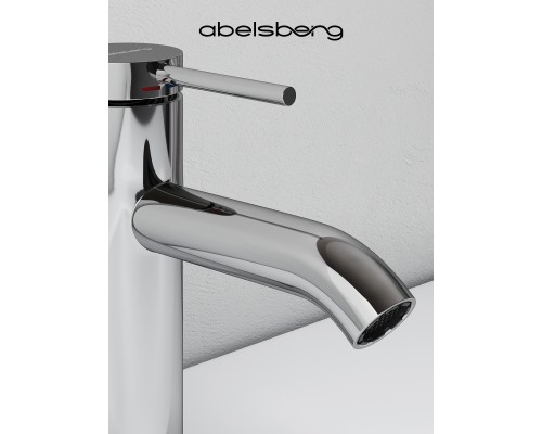 Смеситель д/раковины Abelsberg Fluida ERF22001CH, глянцевый хром