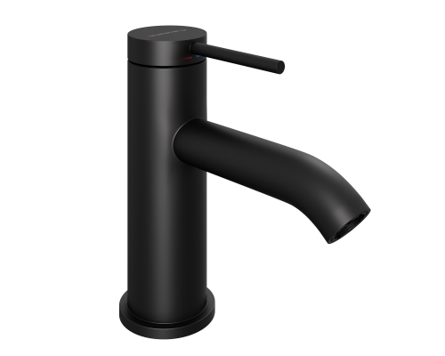 Смеситель д/раковины Abelsberg Fluida ERF22001MB, вулканический черный