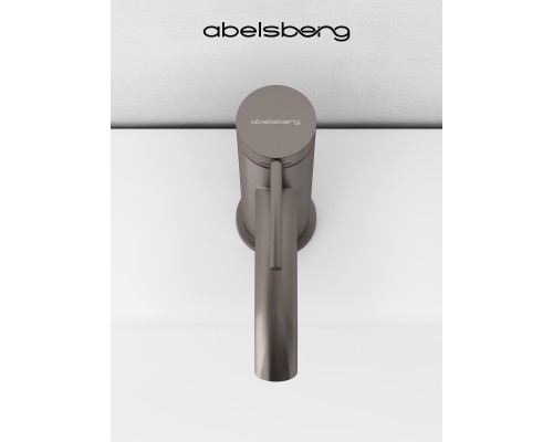 Смеситель д/раковины Abelsberg Fluida ERF22001BN, титан