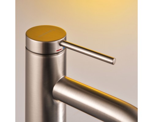 Смеситель д/раковины Abelsberg Fluida ERF22001BN, титан