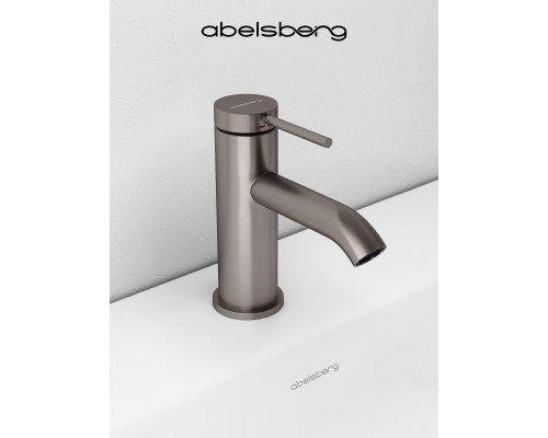 Смеситель д/раковины Abelsberg Fluida ERF22001BN, титан