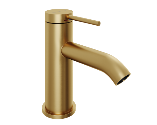 Смеситель д/раковины Abelsberg Fluida ERF22001BG, королевское золото