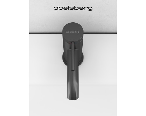 Смеситель д/раковины Abelsberg Fluida ERF22001GM, космическая сталь