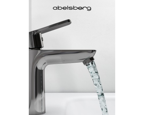 Смеситель д/раковины Abelsberg Lineara UNF23508CH, глянцевый хром