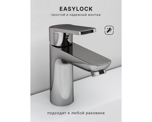 Смеситель д/раковины Abelsberg Lineara UNF23508CH, глянцевый хром