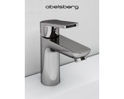 Смеситель д/раковины Abelsberg Lineara UNF23508CH, глянцевый хром