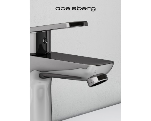 Смеситель д/раковины Abelsberg Lineara UNF23508CH, глянцевый хром