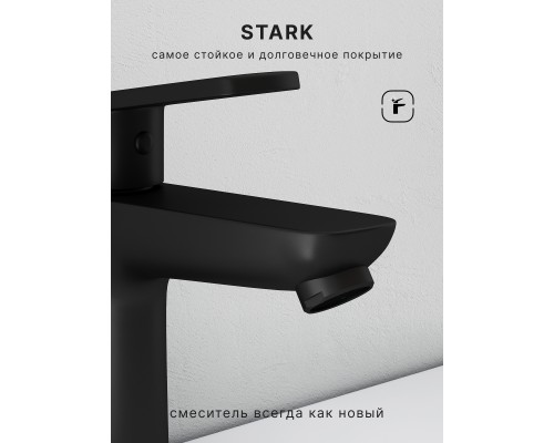 Смеситель д/раковины Abelsberg Lineara UNF23508MB, вулканический черный