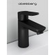 Смеситель д/раковины Abelsberg Lineara UNF23508MB, вулканический черный
