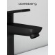 Смеситель д/раковины Abelsberg Lineara UNF23508MB, вулканический черный