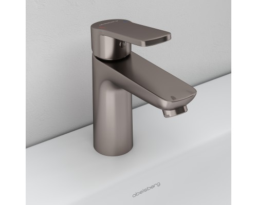 Смеситель д/раковины Abelsberg Lineara UNF23508BN, титан