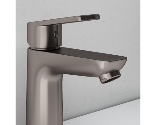 Смеситель д/раковины Abelsberg Lineara UNF23508BN, титан