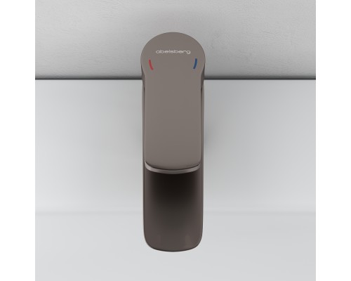 Смеситель д/раковины Abelsberg Lineara UNF23508BN, титан