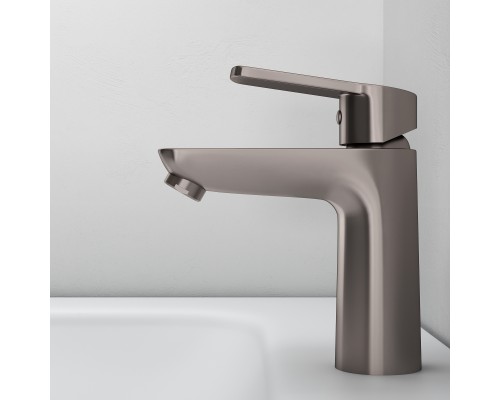 Смеситель д/раковины Abelsberg Lineara UNF23508BN, титан