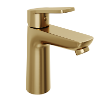 Смеситель для раковины Abelsberg Lineara UNF23508BG, королевское золото