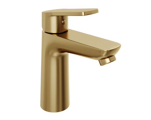 Смеситель д/раковины Abelsberg Lineara UNF23508BG, королевское золото