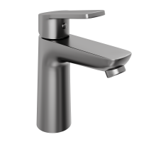 Смеситель для раковины Abelsberg Lineara UNF23508GM, космическая сталь