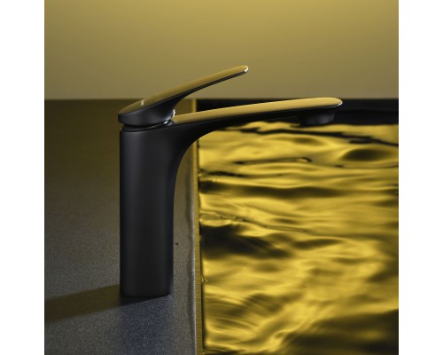 Смеситель д/раковины Abelsberg Perfecta INF60101MB, вулканический черный