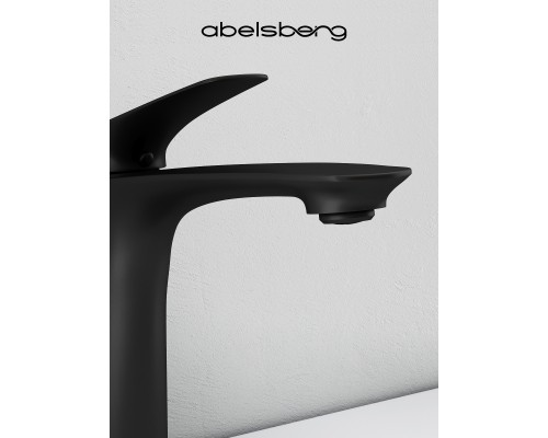 Смеситель д/раковины Abelsberg Perfecta INF60101MB, вулканический черный