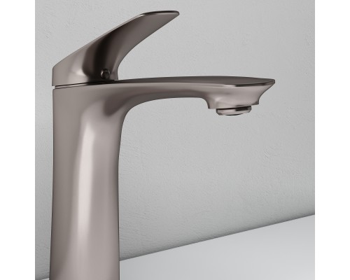 Смеситель д/раковины Abelsberg Perfecta INF60101BN, титан