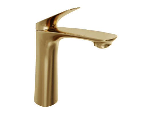 Смеситель д/раковины Abelsberg Perfecta INF60101BG, королевское золото