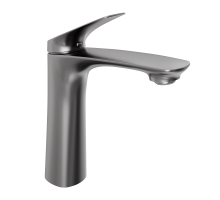 Смеситель для раковины Abelsberg Perfecta INF60101GM, космическая сталь