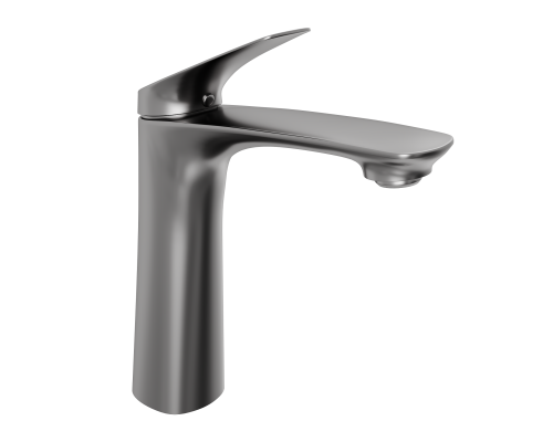 Смеситель д/раковины Abelsberg Perfecta INF60101GM, космическая сталь