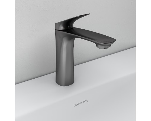 Смеситель д/раковины Abelsberg Perfecta INF60101GM, космическая сталь