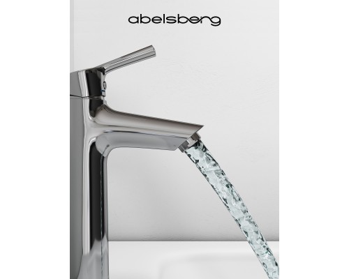 Смеситель д/раковины Abelsberg Solida AMF20090CH, глянцевый хром